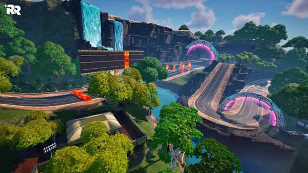 Fortnite Rocket Racing map